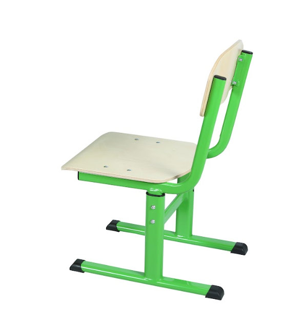 Стілець Т-подібний, (опція р.г. №4) рост. гр. №5-7, каркас з плоскоовальної труби, спинка та сидіння покриті лаком, ЕТЕРНО ТРЕЙД (132450)